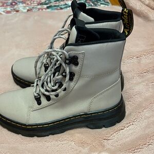 Dr. Martens Women's Off-White Combat Boots